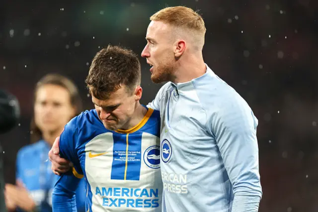 A dejected Solly March after the penalty shootout