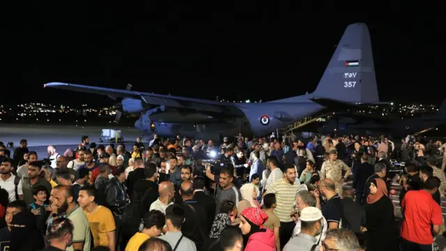 Evacuees from Sudan conflict arrive in Jordan, Amman - 24 Apr 2023