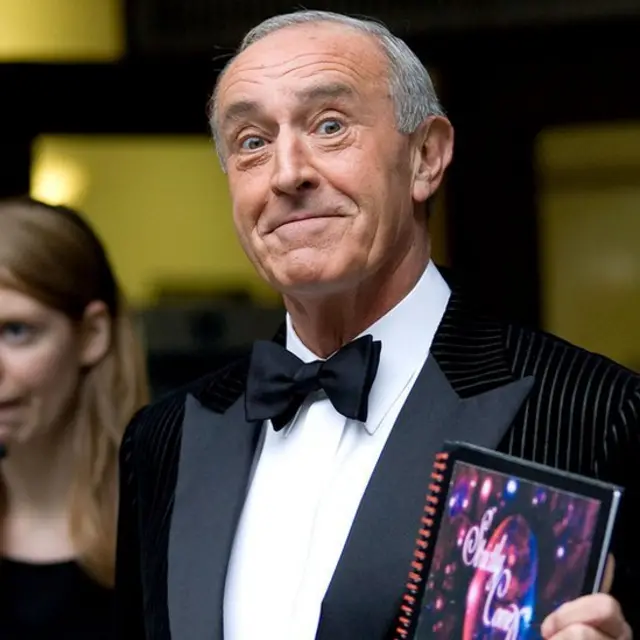 Len Goodman behind the scenes of Strictly in October 2008