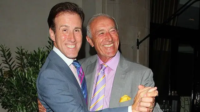 Anton Du Beke and Len Goodman in 2013