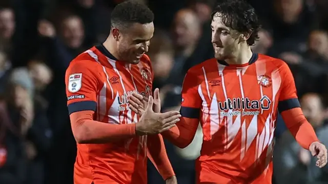 Luton celebrate