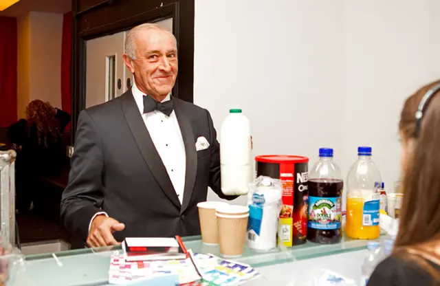 Len Goodman backstage during series 10 of Strictly in October 2012