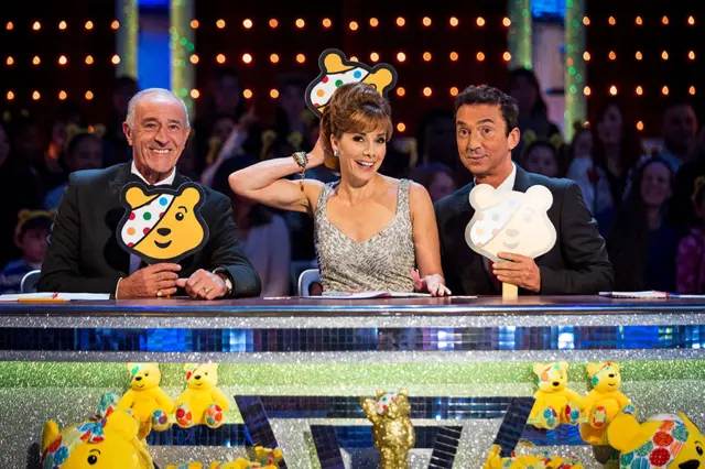 Len Goodman, Darcey Bussell, Bruno Tonioli in the 2013 Children in Need Strictly Special