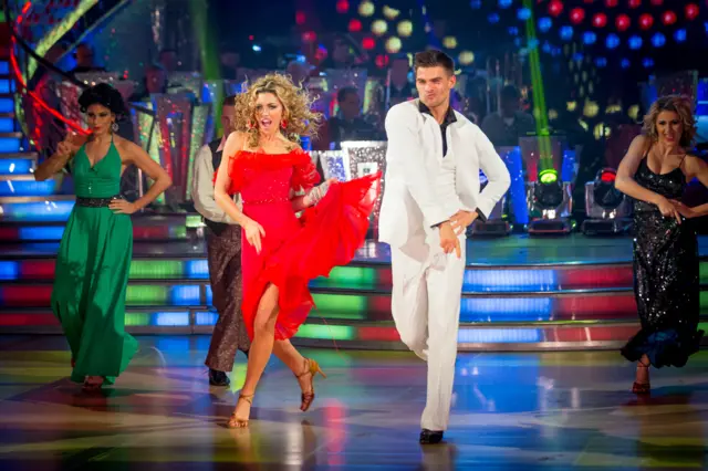 Aljaz Skojanec and Abbey Clancy