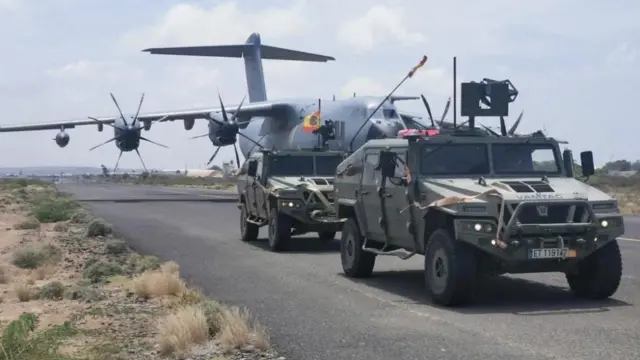 A Spanish military flight evacuates diplomatic personnel and citizens from Khartoum