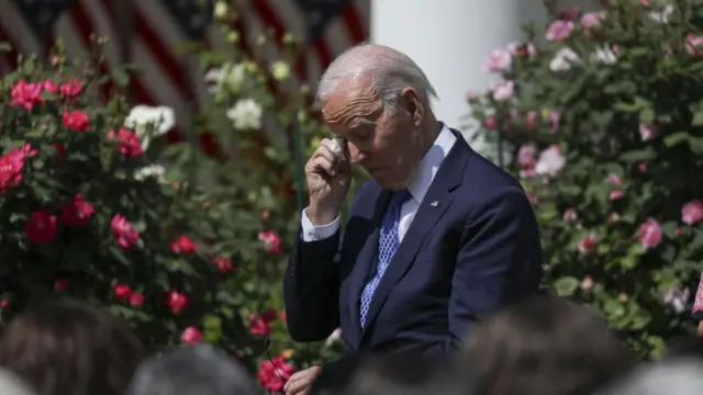 Joe Biden at a White House event on Monday