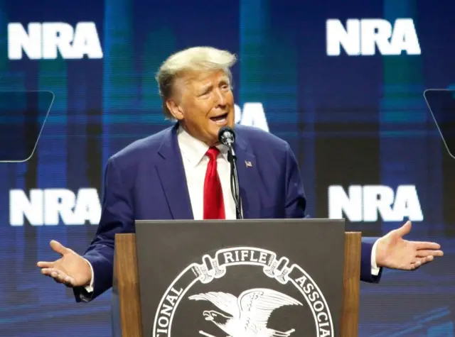 Donald Trump at NRA meeting