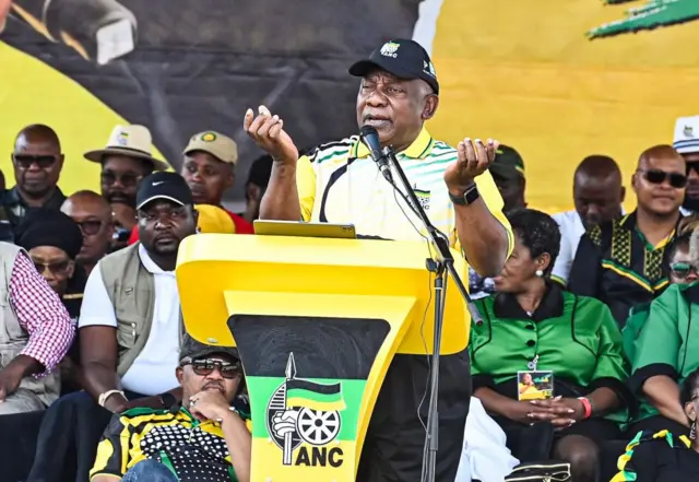 President Cyril Ramaphosa at the ANC gathering - 8 January 2023