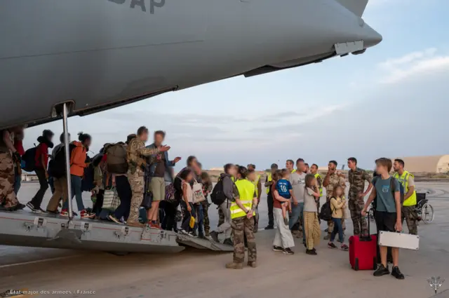 French nationals evacuated from Sudan arrived in Djibouti