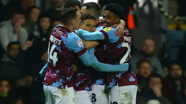 Burnley celebrate goal