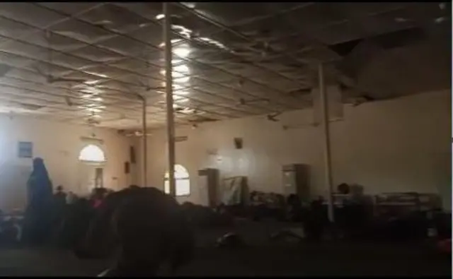 Inside a Khartoum mosque