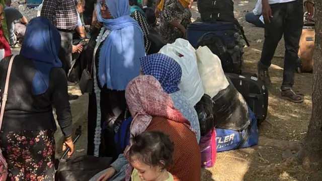 Turkish citizens at the border at Metema, Ethiopia