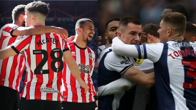 Sheffield United and West Brom split picture