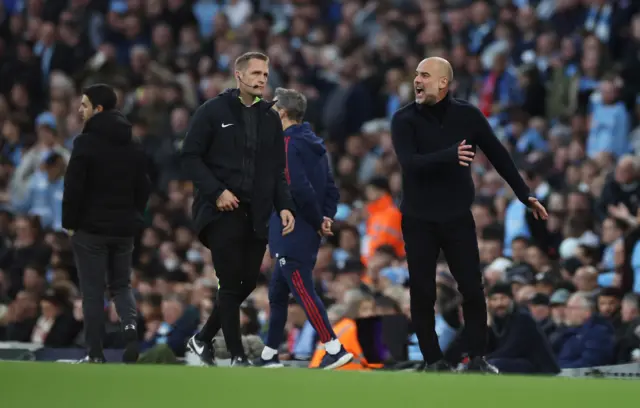 Manchester City manager Pep Guardiola at the Etihad