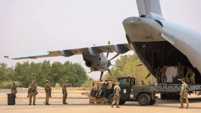 Evacuation flight from Sudan