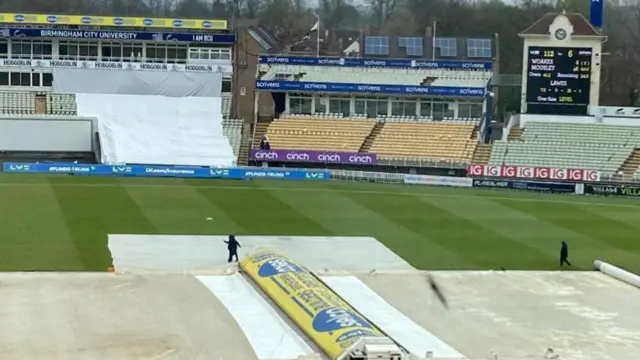 Rain at Edgbaston