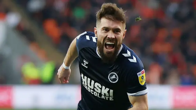 Tom Bradshaw celebrates goal