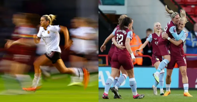Alessia Russo v Rachel Daly.