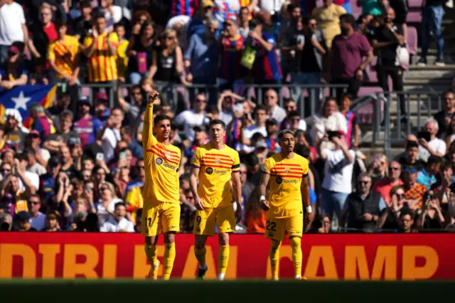 Barcelona boast an unbeaten record in the league this season.