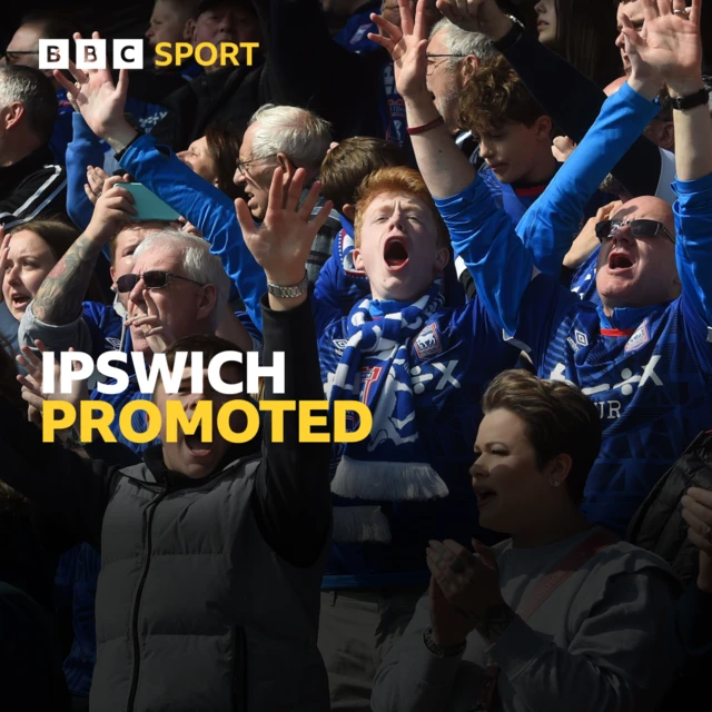 Ipswich are promoted from League One