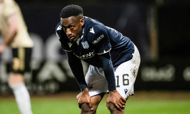 Dundee's Zach Robinson is left frustrated