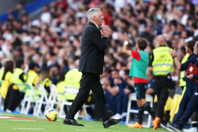 Carlo Ancelotti is unimpressed with a decision against Madrid.