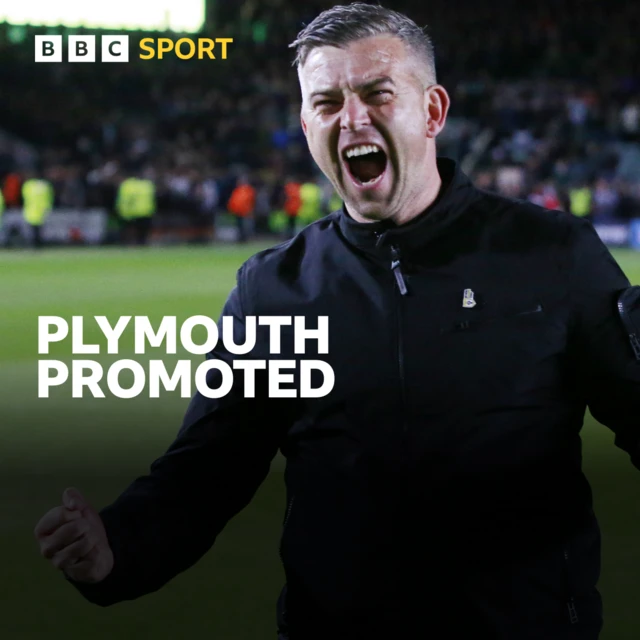 Plymouth win promotion from League One