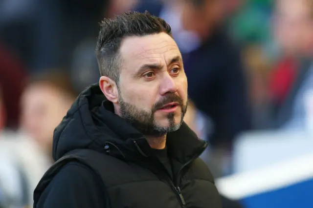 Brighton manager Roberto de Zerbi