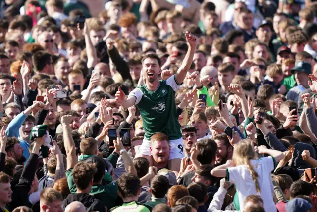 Plymouth celebrate promotion