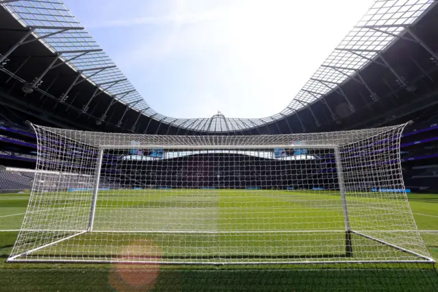 Tottenham Hotspur Stadium before Tottenham v Brighton in WSL