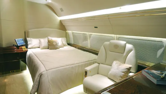 A bedroom in the Trump plane