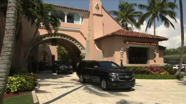 Cars leave Trump's residence