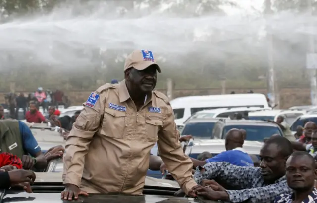 Kenya's opposition leader Raila Odinga