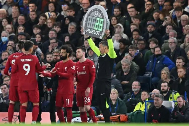 Liverpool substitution