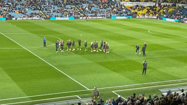 Leeds women at Elland Road