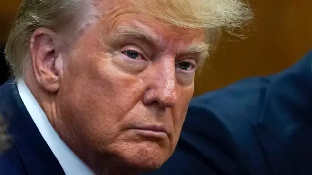 Trump in court