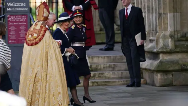 King Charles arriving in York