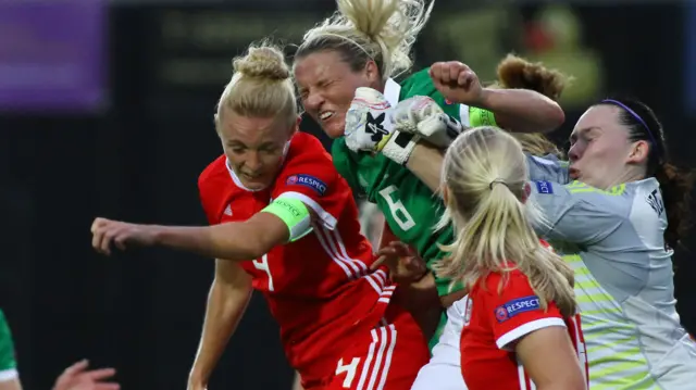 Wales v Northern Ireland action