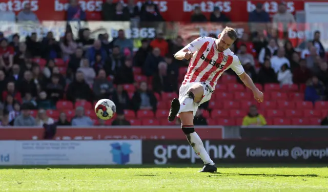 Nick Powell scores for Stoke against Bristol City