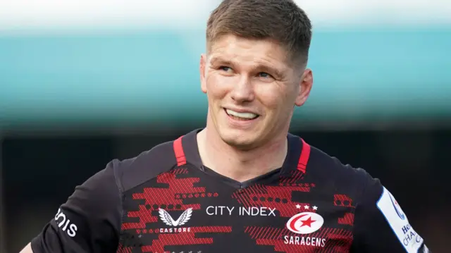 Owen Farrell in action for Saracens