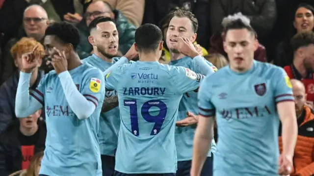 Burnley celebrate