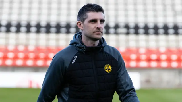 Kris Doolan arrives at Firhill