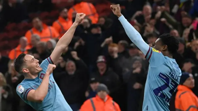 Burnley celebrate