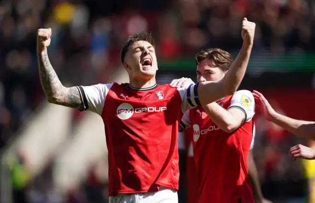 Jordan Hugill celebrates his goal against West Brom