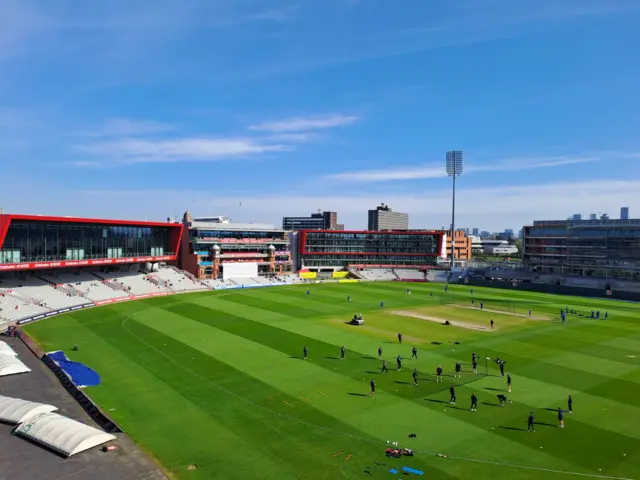 Beautiful scene at Old Trafford