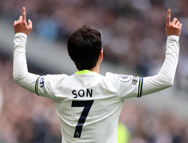 Son celebrates his opener