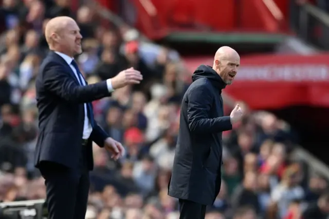 Sean Dyche and Erik ten Hag