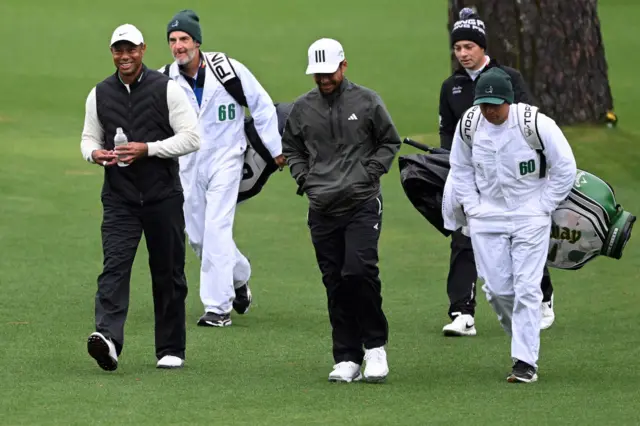 Tiger Woods, Xander Schauffele & Viktor Hovland