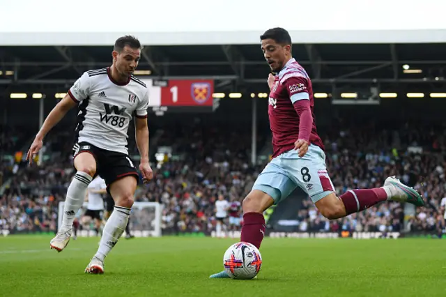 Fornals whips it into the box