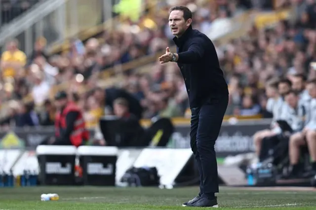 Lampard on the touchline